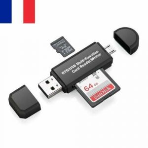 Pointez sur l'image pour zoomer LECTEUR-ADAPTATEUR-CARTE-MEMOIRE-MICRO-SD-SDHC-MMC-TF-TFLASH-CARD-READER-USB-2 miniature 1 LECTEUR- - Neuf