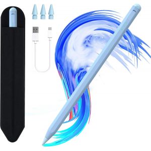 Stylet Pour Ipad 11 Et 10E Génération, Charge Plus Rapide 14 Minutes, Avec Porte-Crayon, Rejet De La Paume, Sensibilité D'Inclinaison, Pour Ipad Air11 Et 13"" (M3/M2), Ipad Pro 11"" Et 13"" (M4) - Neuf