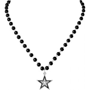 Trahoo-Collier Chaîne Gothique Collier De Perle Noir Avec Pendentif Collier Punk Ras Du Cou Ajustable Femme - Neuf