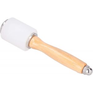 Marteau &agrave; sculpter en cuir de nylon avec manche en bois pour le bricolage et la gravure - Neuf