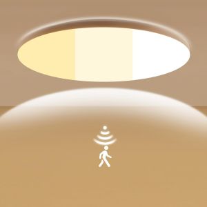 Ulteronixshop-Plafonnier Led Avec D&eacute;tecteur De Mouvement &Oslash;30cm, 20w 2700lm Dimmable Plafond 135lm/W Radar Led 3000k/4000k/6500k, Id&eacute;al Pour Garage, Escalier, Sous-Sol, Couloir, Hall D'entr&eacute;e, D&eacute;barra - Neuf