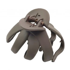 Pince À Cheveux En Forme De Poulpe, Grande Pince À Cheveux Antidérapante En Abs Givré, Accessoires De Coiffure-Brun - Neuf