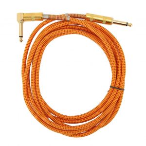 1/4 Pouce Instrument C&acirc;ble Droit 6,35 Mm M&acirc;le Jack St&eacute;r&eacute;o Son Guitare C&acirc;ble Basse Amp Cordon Pour Guitare &Eacute;lectrique Basse Guitare 9,8 Pieds - Neuf