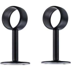 Lot de 2 supports de tringle à rideaux en acier inoxydable pour montage au plafond, 32 mm - Neuf