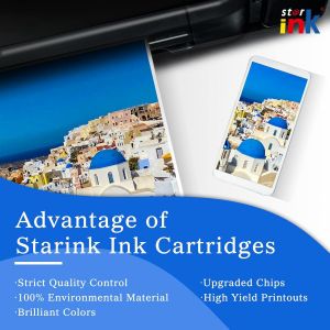 Starink 301Xl Pour Cartouches Hp 301 Hp 301 Xl Compatible Avec Deskjet 2540 1010 1510 2050 2544 2510 1050A 1000 Officejet 2620 4630 4632 2622 Envy 4504 5534 5536 (Noir Couleur,2 Pack) - Neuf
