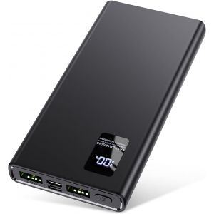 Eryi-Power Bank 12 000 Mah, Petite Mais Puissante (Sortie Et Entrée Usb C) 3 A Avec Fonction De Charge Rapide, Grande Capacité, Compatible Avec Iphone 14, 13, 12, Samsung, Apple, Xiaomi - Neuf