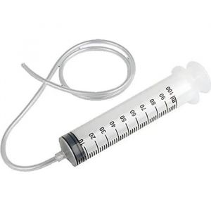 Seringue En Plastique Avec Tuyau De 15 Cm 100 Ml Précision Hydroponie Alimentation, Pvc, Weiß, 100 Ml+15 Cm - Neuf