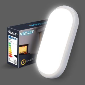 Applique Murale Int&eacute;rieure Exterieur 12w 1200lm,Plafonnier Led 4000k,Luminaires Blanc,Lampe Eclairage Exterieur Ip54,&Eacute;clairage De Plafond Pour Sous-Sol,Couloir,Escalier,Garage,Bain - Neuf