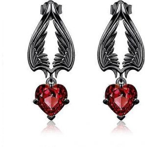 Ange Diable Boucles D'oreilles En Argent Sterling D&eacute;mon Ange Ailes Boucles D'oreilles Anniversaire Bijoux Cadeaux Pour Les Femmes - Neuf