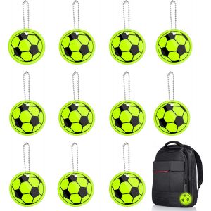 Acdsgd-Lot De 12 R&eacute;flecteurs Pour Enfants - R&eacute;flecteurs - R&eacute;flecteurs - Cartable - Pour Cartable, V&ecirc;tements, Sac &Agrave; Dos, Football - Neuf