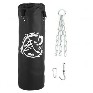 Sacs De Sable Suspendus Pour Entrainement De Boxe Pour Enfants Et Adolescents, 3 Couches, Creux, Pour Boxe Thai, Taekwondo, Noir, 100 Cm, 1 Piece, 3 Pieces Offertes - Neuf