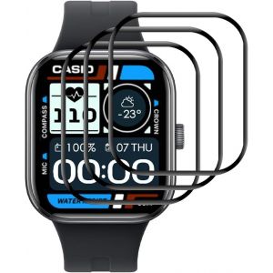 Tempered Glass Screen Protector For Xiaomi Watch 5, 3 Pieces Screen Protector [9h Hardness] [Clear Hd] [Bubble Free] [Anti-Scratch] Screen Protector - Neuf