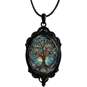 Kal-Collier Arbre De Vie Vintage Pour Femme Bijoux En Alliages Cadeau Anniversaire &Eacute;l&eacute;gant Et Unique Accessoire Mode Tendance - Neuf