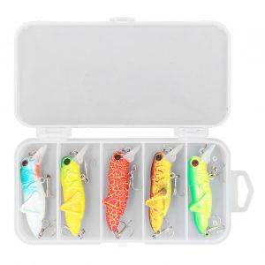 5 PièCes AppâT De Sauterelle Leurre De PêChe Artificiel Mini Leurre De PêChe AppâTs Durs RéAlistes - Neuf