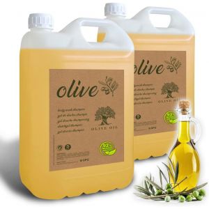 - Gel/Shampoing 2en1 Olive | 2 Bidon X 5 L. | &Eacute;quipements H&ocirc;tel | Avec Huile D'olive, Revitalisant, Sans Paraben | Pour H&ocirc;tel, G&icirc;te, Croisi&egrave;re, Camping, Gym, B&b | Fabriqu&eacute; Ue[Z1784] - Neuf