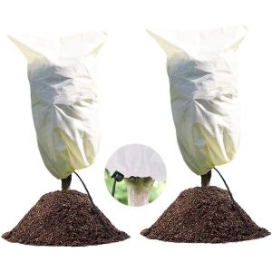 2 Pack Hivernage Plante, Housse Hivernage Plante, Protection Plantes, 80 x 60cm Housse d'Hivernage, Housse de Protection pour Plantes Housse d'hivernage R&eacute;utilisable - Neuf