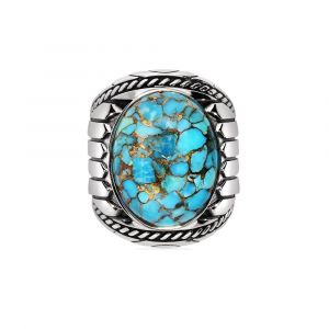 Bague Turquoise Indiana Argent - Neuf