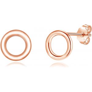 Boucles D'oreilles En Argent 925-Boucles D'oreilles En Argent Sterling 925-Croix/Cercle/Triangle-Hypoallergéniques-Plates-Unisexe-Dormir-Cartilage-Boucles.[X2779] - Neuf