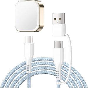 Chargeur Pour Samsung Galaxy Watch 7, Câble De Chargeur Portable À Charge Rapide, Cordon Tressé En Nylon, Chargeur Détachable Pour Samsung Galaxy Watch 7/Ultra/6/6 Classic/5 Pro/5/4/4 Classic/3 - Neuf