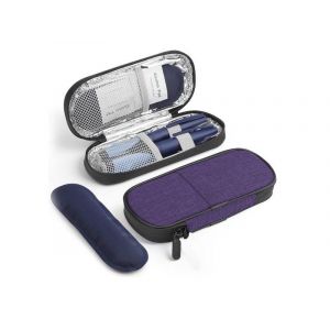 Sac isotherme de voyage pour m&eacute;dicaments contre le diab&egrave;te - Violet - Neuf