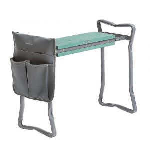 Tabouret de jardin polyvalent avec sac à outils - Pliable, coussin EVA confortable, double position pour s'asseoir ou s'agenouiller - Neuf