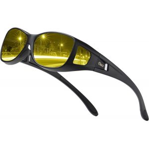 Lunettes De Vision Nocturne Lunettes Pour Conduite Par Temps Pluvieux, Brumeux Lunettes Polarisées Anti Éblouissement Se Posant Par-Dessus Des Lunettes 8953y - Neuf