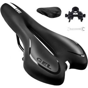Selle De Vélo,Étanche Selle Vtt,Selle De Ergonomique Avec Boule D'amortisseur À Double Ressort,Avec Bande Réfléchissante Arrière,Pour Bicyclette Vtt Bicyclette Vélo De Route.[I591] - Neuf