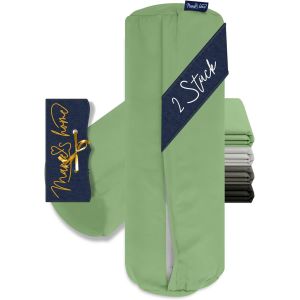 Kalanka-Velvety Soft Lot De 2 Housses De Coussin Pour Traversin, Env. 40 X 15 Cm, Sauge 1615.2355 - Neuf