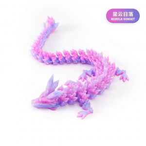 Decoration d'impression 3D articulee mobile en cristal, decoration de dragon, costume fait a la main, decoration de dragon - Neuf