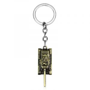 Modèle de voiture Trousseau de World of Tanks Clé de la Chaîne de Course Pendentif Trousseau de Clé (Bronze) - Neuf