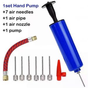 10pcs/Set Portable Mini Main Air Balls Pompe Gonfleur Kit Gonflable Avec Aiguille Pour Football Basket-Ball Ballons De Volley-Ball De Football - Neuf