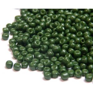 Meimie-Lot De 6 500 Perles De Rocaille En Verre Opaque,Mat,11/0,Perles Poney,Opaque,2mm (Vert Foncé) - Neuf