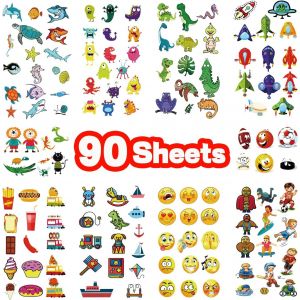 90 Feuilles De Tatouages Temporaires Imperméables Pour Enfants, Autocollant De Tatouage Temporaire Pour Enfants Pour Les Fêtes D'anniversaire Tatouage De Décoration De Dinosaure De Plage Pour Garçons - Neuf