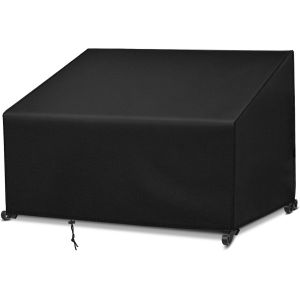 Housse De Protection Pour Banc De Jardin 3 Places Pour Meubles De Jardin, Banc De Jardin,Tissu Teint&eacute; 420d, Imperm&eacute;able, R&eacute;sistant Aux Uv,R&eacute;sistant &Agrave; La D&eacute;chirure 190 X 66 X 63/89 Cm - Neuf