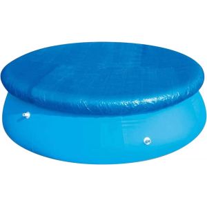 Tour de Piscine Couverture de Piscine, Couverture Extérieure Ø305 m, Accessoire de Piscine Couverture de Piscine avec une Corde Liens, de la Poussière, de s'adapter à la Taille que Vous Voulez, Bleu - Neuf