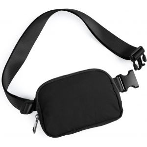 RFCBC-Sac banane pour homme et femme, sac banane tendance pour le sport, sac à bandoulière, sac à bandoulière, avec sangle réglable pour le sport, Sac banane noir pour homme et femme, tendance - Neuf