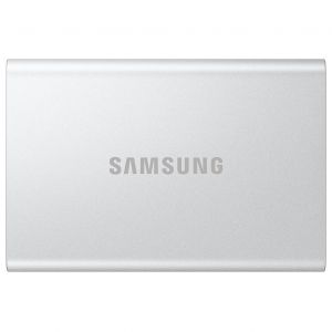 Samsung T7 Resurrected MU-PD2T0G - SSD - chiffr&eacute; - 2 To - externe (portable) - USB 3.2 Gen 2 (USB-C connecteur) - AES 256 bits - argent - Neuf