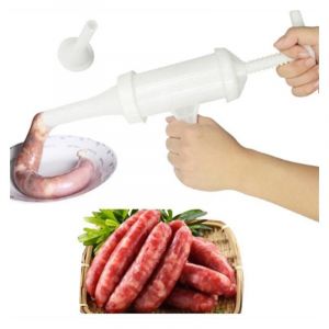 1 Ensemble De Remplisseur De Saucisses,Machine À Saucisses Manuelle,Remplisseuse De Viande En Plastique,Tube D'entonnoir,Garniture De Saucisses Aussi - Neuf