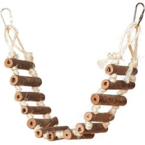 Jouet En Corde Naturelle Et Écologique Pour Perroquets Et Petits Animaux- Une Activité D'escalade Stimulante Pour Oiseaux Et Hamsters. - Neuf