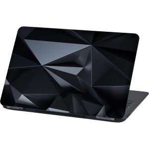 Film Universel Pour Ordinateur Portable Design Cover: Abstrait Housse De Protection Autocollant En Vinyle Skin Sticker Adh&eacute;sif (15U2033, Lp52 Polygone Noir)[COM911285] - Neuf