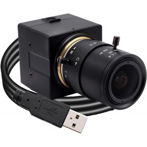 Caméra USB 5 MP avec zoom 2,8-12 mm, webcam grand angle haute résolution 2952 x 1944 distance focale réglable pour Windows, Mac OS, Linux, Android - Neuf