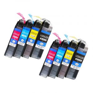 LC223 cartouche d'encre 223 LC223XL compatible pour imprimante Brother DCP-J562DW J4120DW MFC-J480DW J680DW J880DW J4620DW8pcs-2set - Neuf