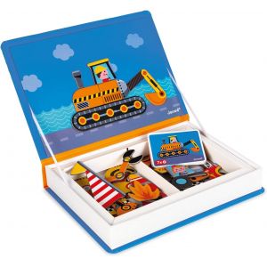KAL-- Magneti'Book Bolides - Jeu Educatif Magn&eacute;tique 50 Pi&egrave;ces - Apprentissage Motricit&eacute; Fine Et Imagination - D&egrave;s 3 Ans, J02715, Bleu - Neuf