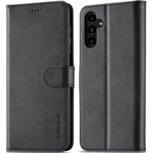KALANKA-Coque pour Samsung Galaxy A14 5G / A14 4G, Etui Coque Clapet Rabat Portefeuille Cuir avec Porte Carte Magn&eacute;tique Case Housse Protection Flip Cover &Eacute;tui Coque pour Samsung Galaxy A14 5G/4G,Noi - Neuf