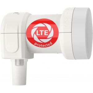 MEVRONISSHOP-Ultra Single LNB - 1 Participant Blanc - avec Filtre LTE Test TR&Egrave;S Bien * 1-Fois, num&eacute;rique avec Protection Contre Les intemp&eacute;ries, Full HD, 4K,Qualit&eacute; Premium - Neuf