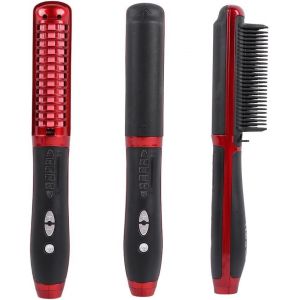 Brosse Lissante, Lissante Anti-Brûlure, Antistatique, Avec Technologie Ionique (Rouge) - Neuf