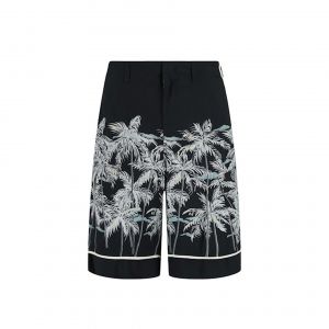 Chemise En Soie Noire Palm Angels Pour Homme - Neuf