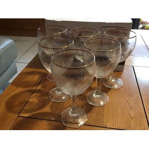 Grimbergen Lot De 6 Verre A Biere 33cl Nouveau Mod&egrave;le Neuf En Boite D Origine - Neuf