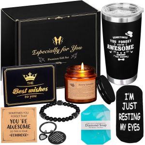 Eryi-Cadeau Homme Anniversaire Noel Idee Original Personnalisés Cadeaux Utile Luxe Tasses Carte Savon Décapsuleur Cadeaux De Fête Pères Papa Mari (C) - Neuf