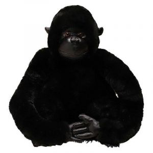 Peluche orang-outan coquine, jouet amusant et mignon, ornement de gorille simulé, cadeau de vacances pour enfants-noir - Neuf